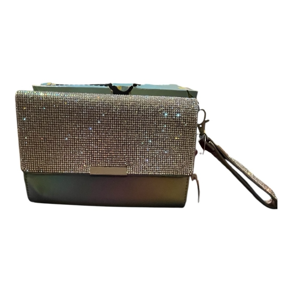 Claire’s‎ Holographic Crystal Crossbody Wristlet Wallet NWT Silver - Picture 8 of 8